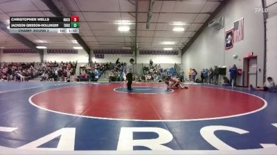 175 lbs Champ. Round 2 - Jackson Grisson-Hollinger, Thunder Basin High School vs Christopher Wells, Natrona County
