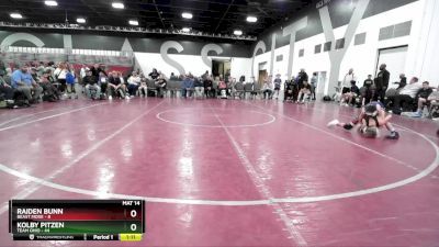 60 lbs Placement Matches (8 Team) - Raiden Bunn, Beast Mode vs Kolby Pitzen, Team Ohio