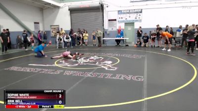 93 lbs Champ. Round 1 - Erik Bell, Mid Valley Wrestling Club vs Sophie White, Pioneer Grappling Academy