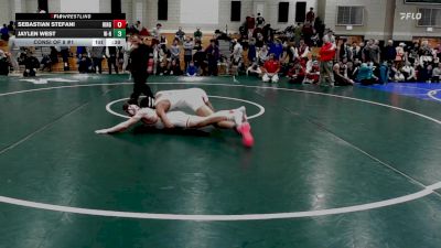 165 lbs Consi Of 8 #1 - Sebastian Stefani, Hingham vs Jaylen West, Whitman-Hanson