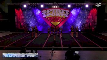 Peak Elevation Cheer - Everest [2026 L2 Junior - D2 - Small Day 2] 2026 Spirit Sports Colorado Springs Nationals