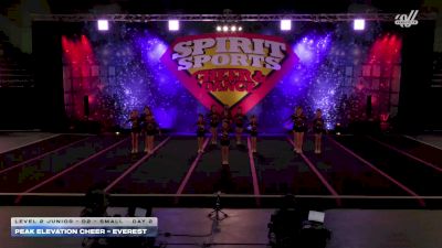Peak Elevation Cheer - Everest [2026 L2 Junior - D2 - Small Day 2] 2026 Spirit Sports Colorado Springs Nationals