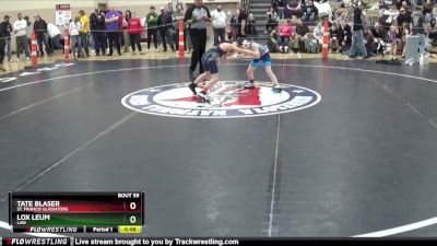 65 lbs Cons. Round 3 - Lox Leum, LAW vs Tate Blaser, St. Francis Gladiators