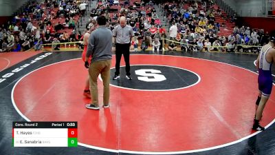 127 lbs Cons. Round 2 - Efrain Sanabria, Baldwin Hs vs Tanner Hayes, Frazier