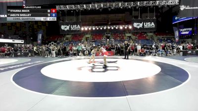 130 lbs Cons. Quarters - Tiyanna Mack, SC vs Jaelyn Skelley, TX