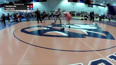 165 lbs Cons. Round 2 - Hayden Carl, Gunston Wrestling Club vs Karl Dean, Guerrilla Wrestling (GWA)