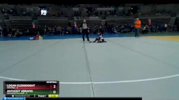 55 lbs Semis & 1st Wrestleback (8 Team) - Anthony Abramo, Brainerd/Pillager vs Logan Kleinknight, Waconia