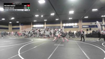 130 lbs Round Of 16 - Delanie Knight, Sanderson Wr Ac vs Kenzie Nolan, Stampede WC