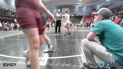 130 lbs Semifinal - Grayson VanTuyl, Coweta Tiger Wrestling vs Wyatt Edmonds, Caney Valley Wrestling