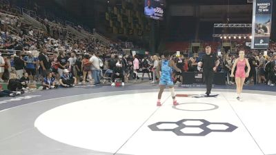 100 lbs Semis - Abigail Peterson, Iowa vs Lillee Denson, Michigan
