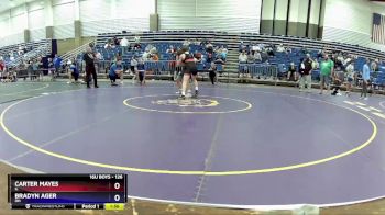 126 lbs Cons. Round 2 - Carter Mayes, IL vs Bradyn Ager, OH