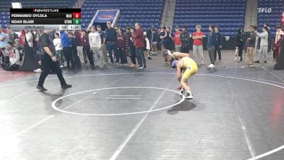 106 lbs 5th Place - Fernando OYLOLA, Mt. Anthony Union vs Noah Blair, Newtown