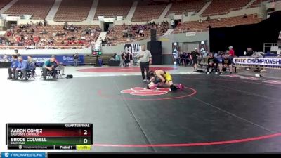 D3-120 lbs Quarterfinal - Brode Colwell, Eastmark vs Aaron Gomez, Salpointe Catholic