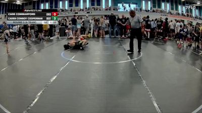 92 lbs Round 2 (6 Team) - Caden Cowboy Cooperman, Buxton vs Cade Commarford, Creeks Wrestling