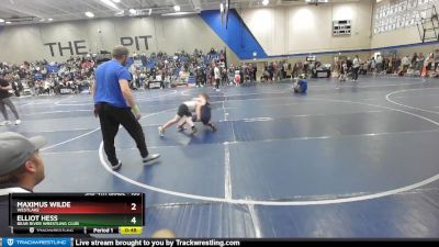 100 lbs Cons. Round 1 - Maximus Wilde, Westlake vs Elliot Hess, Bear River Wrestling Club