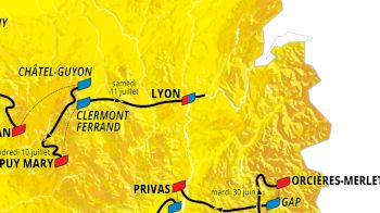 Animated 2020 Tour de France Route