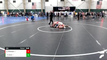 285 lbs Cons. Semi - Tristin Grim, Central Valley vs Zachary Pittman, GI Grapplers