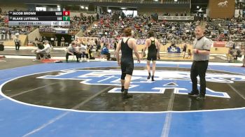 144 lbs Champ. Round 2 - Jacob Brown, Woodford County vs Blake Luttrell, Fairdale