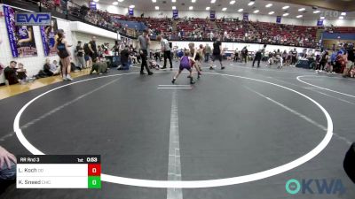 62-67 lbs Rr Rnd 3 - Legend Koch, Duncan Demons vs Karleigh Sneed, Chickasha Youth Wrestling