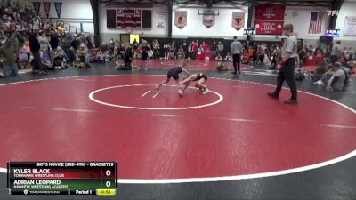 Quarterfinal - Kyler Black, Tomahawk Wrestling Club vs Adrian Leopard, Hawkeye Wrestling Academy