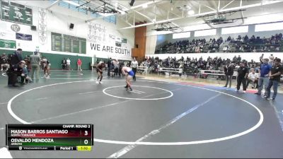 126 lbs Champ. Round 2 - Osvaldo Mendoza, Arroyo vs Mason Barros Santiago, North Torrance