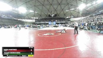 4A 120 lbs Quarterfinal - Mason DesRochers, Skyview vs Noeh Martinez, Davis