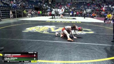 80 lbs Cons. Round 5 - Colin Crouch, Triad Knights WC vs Jeffrey Dunaway, St. Charles WC