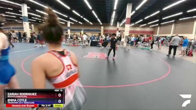 135 lbs Cons. Round 1 - Zariah Rodriguez, ReZults Wrestling vs Emma Coyle, Takedown-City Wrestling