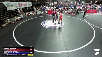 150 lbs Round 3 (16 Team) - Daniel Zepeda, SCVWA-FR vs Sebastian Garcia, BAWA-FR