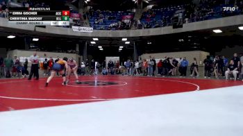 155 lbs Champ. Round 3 - Emma Gischer, Unattached vs Christinia Marogy, Buffalo Grove