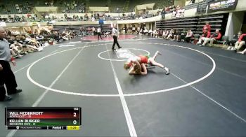 132 lbs Finals (8 Team) - Kellen Burger, Rochester Mayo vs Will McDermott, North Scott