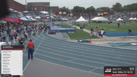 2026 AAU Junior Olympic Games - Youth Girls' 200m, Finals 1 - Age 15-16