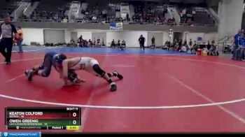 130 lbs Finals (8 Team) - Owen Greenig, LSH (LeSueur/Henderson) vs Keaton Colford, Becker