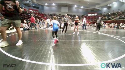 67 lbs Semifinal - Ellie Lynn, Pawhuska Elks Takedown vs Camberleigh Hausner, Sperry Wrestling Club