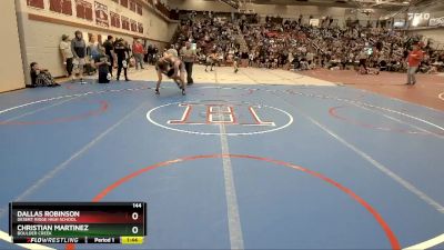 144 lbs Champ. Round 3 - Christian Martinez, Boulder Creek vs Dallas Robinson, Desert Ridge High School