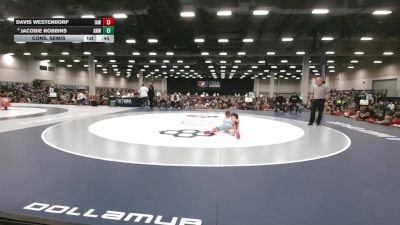 100 lbs Cons. Semis - Jacobie Robbins, Greater Heights Wrestling vs Davis Westendorf, Immortal Athletics WC