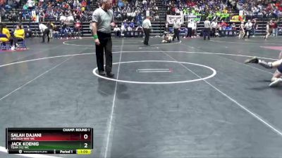 84 lbs Champ. Round 1 - Salah Dajani, Lincoln-Way WC vs Jack Koenig, Team 312 WC