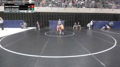 66 lbs Rr Rnd 1 - Emalyn Cranmer, Stillwater vs Lorelei Milliken, Lewistown