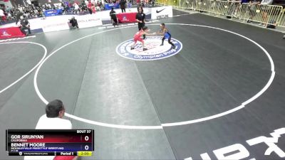 70 lbs Champ. Round 1 - Gor Sirunyan, California vs Bennet Moore, McKinleyville Freestyle Wrestling Club