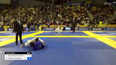 LUCAS DOS SANTOS PINHEIRO vs RODRIGO OTAVIO FERREIRA DE OLIVE 2023 World Jiu-Jitsu IBJJF Championship
