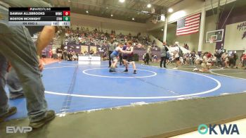 105 lbs Rr Rnd 5 - Damian Allsbrooks, Warhorse Wrestling Club vs Boston McKnight, Stroud Youth Wrestling Club