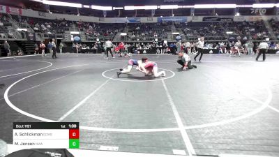 135.6 lbs Final - Avery Schlickman, GCMSF Falcons Wrestling vs Millie Jensen, Nebraska Wrestling Academy