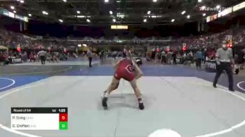 126 lbs Round Of 64 - Porter Craig, Camas WC vs Curtis Crofton, Suicide Squad