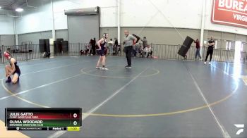 97-104 lbs 3rd Place Match - Olivia Woodard, Dinwiddie Wrestling Club vs Julie Gatto, Clinic Wrestling FXBG