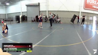 97-104 lbs 3rd Place Match - Olivia Woodard, Dinwiddie Wrestling Club vs Julie Gatto, Clinic Wrestling FXBG