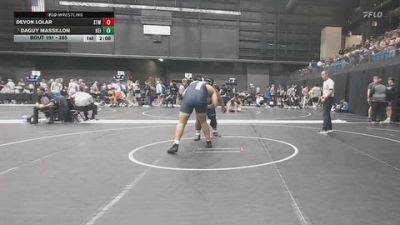 285 lbs Quarterfinal - Daguy Massillon, Keiser University vs Devon Lolar, University Of Saint Mary (KS)