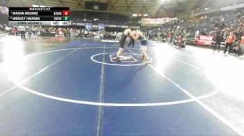 Boys 4A 190 lbs Cons. Round 4 - Mason Becker, Mount Rainier vs Wesley Haugen, Rogers (Puyallup)