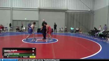 225 lbs Placement Matches (8 Team) - Xsaria Puente, Ohio Scarlet vs Savannah Sistad, Iowa