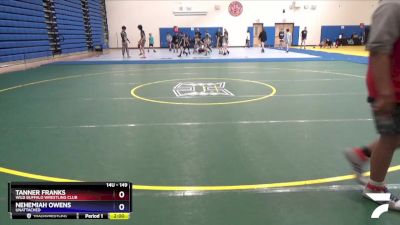 149 lbs Quarterfinal - Nehemiah Owens, Unattached vs Tanner Franks, Wild Buffalo Wrestling Club