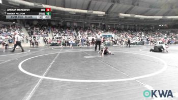 46 lbs Consi Of 32 #2 - ZaKyan McKeefer, Checotah Matcats vs Seiler Falcon, Division Bell Wrestling